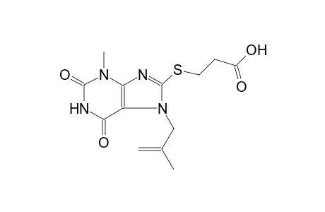 propanoic acid, 3-[[2,3,6,7-tetrahydro-3-methyl-7-(2-methyl-2-propenyl)-2,6-dioxo-1H-purin-8-yl]thio]-
