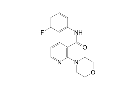 N-(3-fluorophenyl)-2-(4-morpholinyl)-3-pyridinecarboxamide