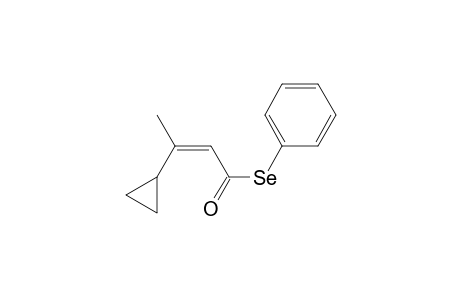 Se-phenyl (Z)-3-cyclopropylbut-2-eneselenoate