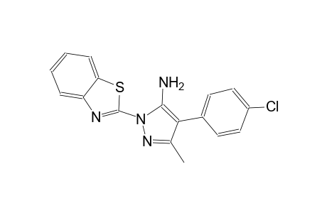1-(1,3-benzothiazol-2-yl)-4-(4-chlorophenyl)-3-methyl-1H-pyrazol-5-ylamine