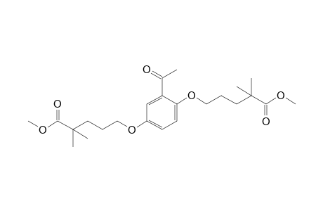 5,5'-[(2-acetyl-p-phenylene)dioxy]bis[2,2-dimethylvaleric acid], dimethyl ester