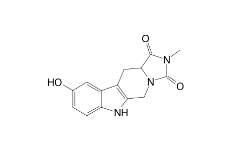 2-Methyl-9-hydroxy-1,3-dioxo-6H-hexahydroimidazo[1,5-b]-.beta.-carboline