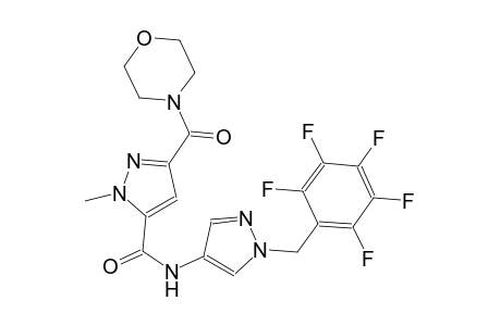 1-methyl-3-(4-morpholinylcarbonyl)-N-[1-(2,3,4,5,6-pentafluorobenzyl)-1H-pyrazol-4-yl]-1H-pyrazole-5-carboxamide