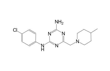 N~2~-(4-chlorophenyl)-6-[(4-methyl-1-piperidinyl)methyl]-1,3,5-triazine-2,4-diamine