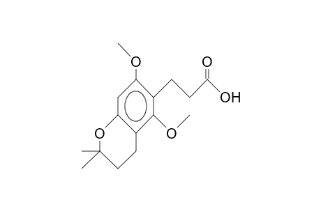 3-(2',6'-Dimethoxy-6',6'-dimethyl-4',5'-dihydro-pyrano(2',3':4',3')phenyl)-propionic acid