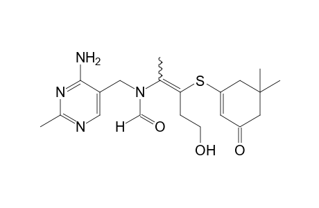 N-[(4-amino-2-methyl-5-pyrimidinyl)methyl]-N-{2-[(5,5-dimethyl-3-oxo-1-cyclohexen-1-yl)thio]-4-hydroxy-1-methyl-1-butenyl}formamide