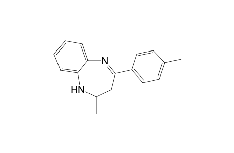 2-Methyl-4-(4-methylphenyl)-2,3-dihydro-1H-1,5-benzodiazepine