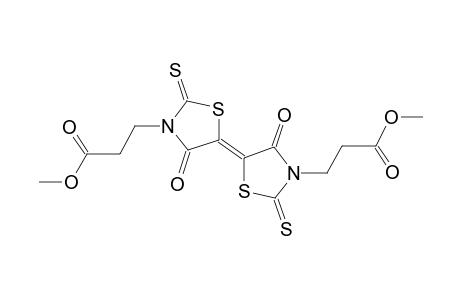 (E)-dimethyl 3,3'-(4,4'-dioxo-2,2'-dithioxo-2H,2'H-[5,5'-bithiazolylidene]-3,3'(4H,4'H)-diyl)dipropanoate