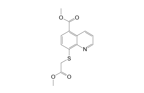 METHYL-2-[8-(5-METHOXYCARBONYL-QUINOLYL)-THIO]-ACETATE