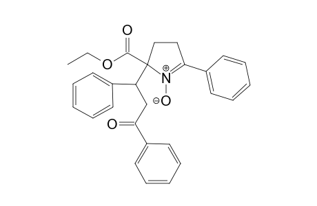 Ethyl 5-(1,3-diphenyl-3-oxoprop-1-yl)-2-phenyl-1-pyrrolidine-5-carboxylate 1-oxide