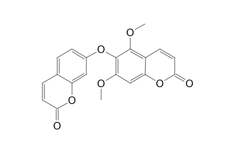 5,7-Dimethoxy-6-(2-oxidanylidenechromen-7-yl)oxy-chromen-2-one