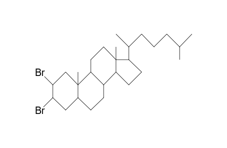 2a,3b-Dibromo-5a-cholestane