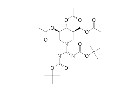 (3R,4R,5R)-3,4-DIHYDROXY-5-ACETOXYMETHYL-N,N'-DI-(TERT.-BUTOXYCARBONYL)-PIPERIDINE-1-CARBOXAMIDINE