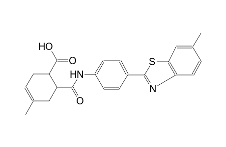 3-cyclohexene-1-carboxylic acid, 4-methyl-6-[[[4-(6-methyl-2-benzothiazolyl)phenyl]amino]carbonyl]-