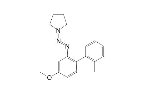 (E)-1-((4-Methoxy-2'-methyl-[1,1'-biphenyl]-2-yl)diazenyl)-pyrrolidine