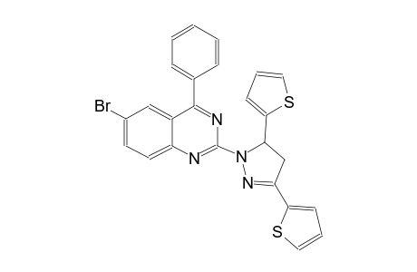 6-bromo-2-[3,5-di(2-thienyl)-4,5-dihydro-1H-pyrazol-1-yl]-4-phenylquinazoline