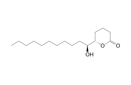 (6S)-6-[(1S)-1-hydroxyundecyl]-2-oxanone