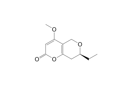 PYRENOCINE-J;(S)-7-ETHYL-4-METHOXY-7,8-DIHYDROPYRANO-[4,3-B]-PYRAN-2(5H)-ONE