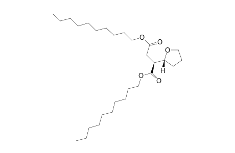 Anti-2-(Tetrahydro-2-furanyl)butanedioic acid 1,4-didecyl ester