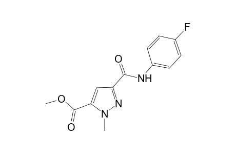 1H-Pyrazole-5-carboxylic acid, 3-[[(4-fluorophenyl)amino]carbonyl]-1-methyl-, methyl ester
