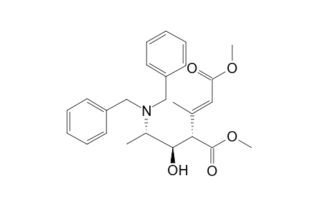 Dimethyl 2-(dibenzylamino)-3-hydroxy-5-methylhex-5-ene-4,6-dicarboxylate