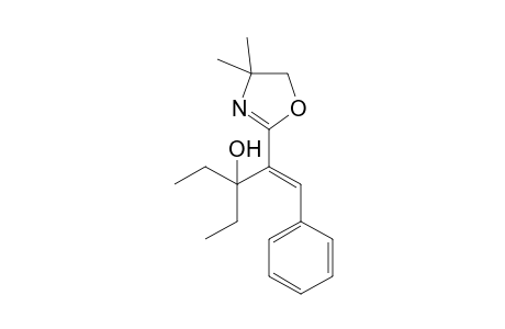 (E)-2-(4,4-dimethyl-2-oxazolin-2-yl)-3-ethyl-1-phenyl-pent-1-en-3-ol