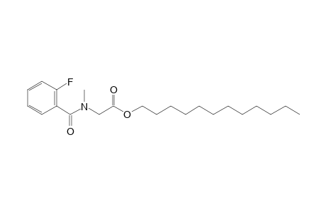 Sarcosine, N-(2-fluorobenzoyl)-, dodecyl ester