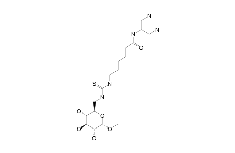 METHYL-6-DEOXY-6-[3-[5-[N-BIS-(AMINOMETHYL)-METHYL]-CARBAMOYLPENTYL]-THIOUREIDO]-ALPHA-D-GLUCOPYRANOSIDE