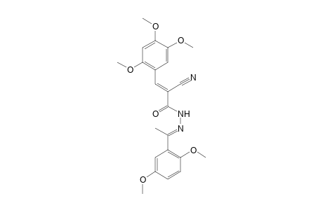 2-Cyano-N'-[1-(2,5-dimethoxyphenyl)ethylidene]-3-(2,4,5-trimethoxyphenyl)-acrylohydrazide