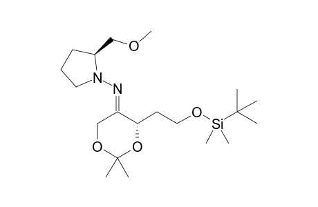 {(S)-4-[2-(tert-Butyldimethylsilyloxy)ethyl]-2,2-dimethyl[1,3]dioxan-5(E/Z)-ylidene}-[(S)-2-methoxymethylpyrrolidin-1-yl]amine