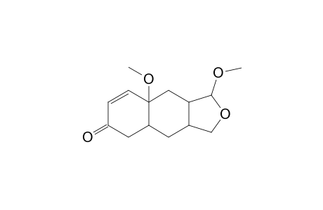 1,8a-Dimethoxy-1,3a,4,4a,5,8a,9,9a-octahydronaphtho[2,3-c]furan-6(3H)-one