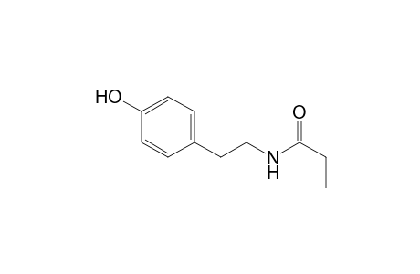 N-[2-(4-Hydroxyphenyl)ethyl]propanamide