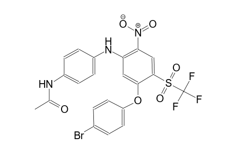 N-(4-{5-(4-bromophenoxy)-2-nitro-4-[(trifluoromethyl)sulfonyl]anilino}phenyl)acetamide