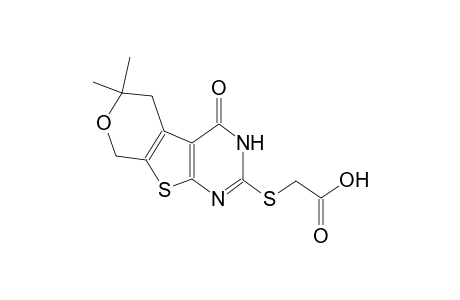 2-carboxymethylthio-4-oxo-6,6-dimethyl-3,4,5,6-tetrahydro-8H-pyrimidino[4,5-b]pyrano[4,3-d]thiophene