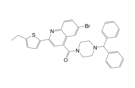 4-[(4-benzhydryl-1-piperazinyl)carbonyl]-6-bromo-2-(5-ethyl-2-thienyl)quinoline
