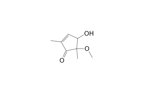 2-Cyclopenten-1-one, 4-hydroxy-5-methoxy-2,5-dimethyl-