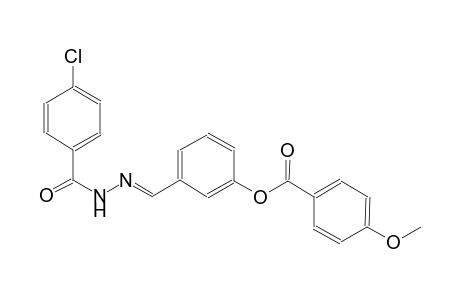 3-{(E)-[2-(4-chlorobenzoyl)hydrazono]methyl}phenyl 4-methoxybenzoate
