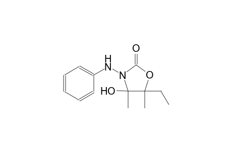 2-oxazolidinone, 5-ethyl-4-hydroxy-4,5-dimethyl-3-(phenylamino)-