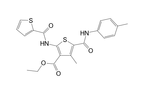 Ethyl 4-methyl-2-[(2-thienylcarbonyl)amino]-5-(4-toluidinocarbonyl)-3-thiophenecarboxylate