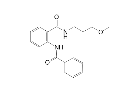 2-(Benzoylamino)-N-(3-methoxypropyl)benzamide