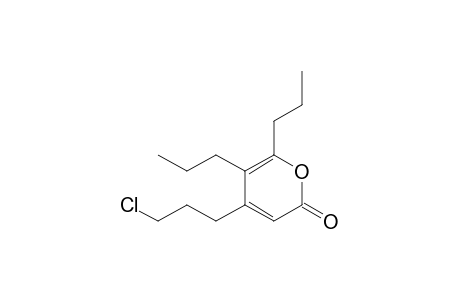 4-(3'-Chloropropyl)-5,6-dipropyl-2H-pyran-2-one