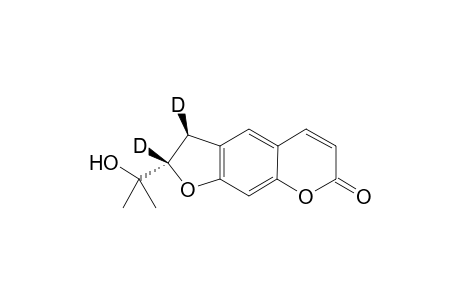 (+-)-trans-[2',3'-2H2]Marmesin ((+-)-trans-(2-(1-Hydroxy-1-methylethyl)-[2,3-2H2]-2,3-dihydro-7H-furo[3,2-g]chromen-7-one)