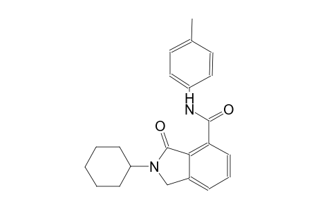 2-cyclohexyl-N-(4-methylphenyl)-3-oxo-4-isoindolinecarboxamide