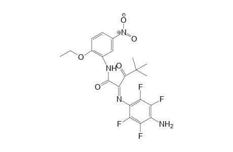 Pentanamide, 2-[(4-amino-2,3,5,6-tetrafluorophenyl)imino]-N-(2-ethoxy-5-nitrophenyl)-4,4-dimethyl-3-oxo-