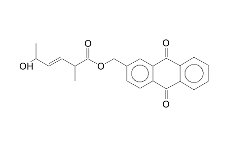 (9,10-dioxo-2-anthryl)methyl (E)-5-hydroxy-2-methyl-hex-3-enoate