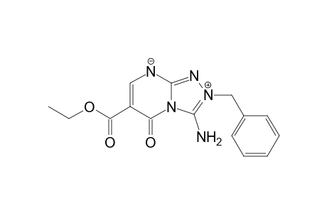 3-Amino-2-benzyl-6-ethoxycarbonyl-5-oxo-5H-1,2,4-triazolo[4,3-a]pyrimidin-2-ium-8-ide