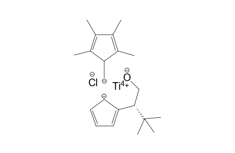 titanium(IV) (2,3,4,5-tetramethylcyclopenta-2,4-dien-1-yl)methanide (R)-2-(3,3-dimethyl-1-oxidobutan-2-yl)cyclopenta-2,4-dien-1-ide chloride