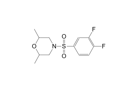 4-[(3,4-difluorophenyl)sulfonyl]-2,6-dimethylmorpholine