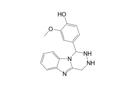 1-(4-Hydroxy-3-methoxyphenyl)-1,2,3,4-tetrahydro[1,2,4]triazino[4,5-a]benzimidazole