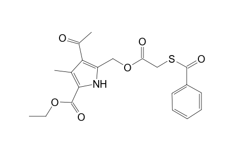 Ethyl 4-acetyl-5-(([(benzoylsulfanyl)acetyl]oxy)methyl)-3-methyl-1H-pyrrole-2-carboxylate